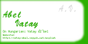 abel vatay business card